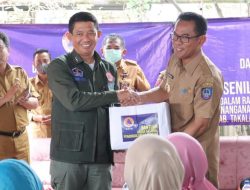 Kepala BNPB RI Beri Bantuan 350 juta Untuk Bencana di Takalar