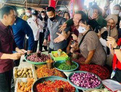 Presiden Jokowi Cek Harga Sembako di Pasar Airmadidi Minahasa Utara