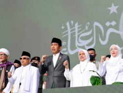 Presiden Jokowi dan Ibu Iriana Hadiri Resepsi Puncak Satu Abad NU