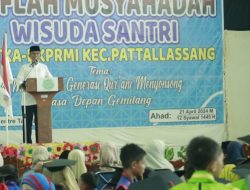 Buka Wisuda Santri TK/TPA LPPTKA DPK BKPRMI Kec. Pattallassang, Pj. Bupati Minta Persiapkan Generasi untuk Indonesia Emas 2045