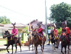 Pasukan Berkuda Takalar warnai Pawai Taaruf MTQ ke XXXIII Tingkat Prov. Sulsel