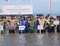 Pimpin Penanaman Pohon Mangrove Di Takalar Lama, Kakorpolairud Baharkam Polri, Ajak Masyarakat Untuk Melestarikan