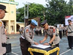 Kapolres Pimpin Upacara Serah Terima Jabatan Kasat Lantas Polres Takalar
