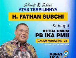Fathan Subchi Terpilih Pimpin PB IKA PMII