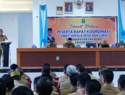 Rakor Dengan Camat, Kepala desa dan Lurah Sekabupaten Takalar, Bupati Takalar Harap Desa Berkontribusi Dalam Kemajuan Takalar