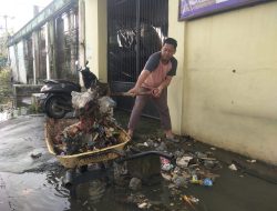 Pasca Abrasi, Pemdes Kampung Beru Gelar Kerja Bakti Bersama Warga