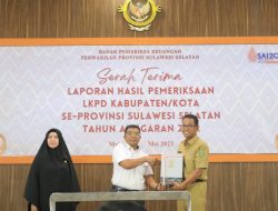 Kali Kedua, Pemkab Takalar Kembali Raih Opini WTP TA 2022