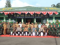 Kapolres & Sekda Takalar Hadiri Upacara Pemberangkatan Satgas Pamtas Statis RI – PNG Yonif 726/TML Tahun 2023