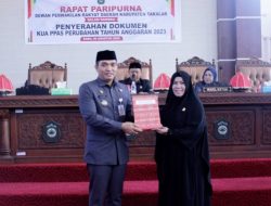 Sekda Takalar Serahkan Rancangan KUA-PPAS APBD Perubahan Ta 2023