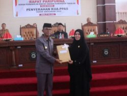 Pj. Bupati Takalar Serahkan KUA-PPAS Tahun Anggaran 2024 Pada Sidang Paripurna DPRD