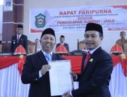 Pj Bupati Takalar Menghadiri Rapat Paripurna Pelantikan & Pengambilan Sumpah Anggota DPRD Takalar
