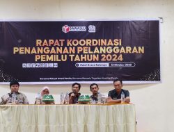 Bawaslu Takalar Gelar Rapat Koordinasi Penanganan Pelanggaran Pemilu