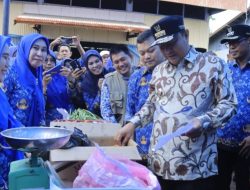 Pastikan Harga Sembako Stabil, Pj Gubernur Sul-Sel – Pj Bupati Takalar Kunjungi Pasar Tradisional Palleko