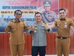 Pj. Bupati Takalar didampingi Sekretaris Daerah Kab. Takalar Menerima Kunjungan Kerja Kabaharkam Polri
