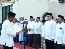 Pj. Bupati Kukuhkan Pengurus Yayasan Mesjid Agung Kabupaten Takalar masa khidmat 2023-2026
