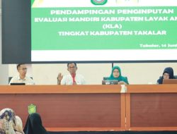 Pj Bupati Takalar bersama Pj Ketua TP PKk hadir di evaluasi KLA