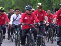 Sinergi Polri-Pemkab Takalar, Bupati Takalar Lepas Fun Bike Hari Bhayangkara ke-79 Kab. Takalar