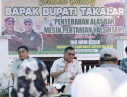 100 Hari Kerja Bupati dan Wakil Bupati Takalar, Daeng Manye Serahkan Bantuan Alsintan untuk Petani Takalar