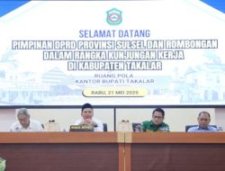 Wabup Takalar Terima Kunjungan Kerja Badan Anggaran (Banggar) DPRD Prov. Sulsel