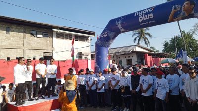Peringatan Hari Jadi ke 3 tahun Desa Kampung Beru, Diramaikan Dengan Jalan Santai